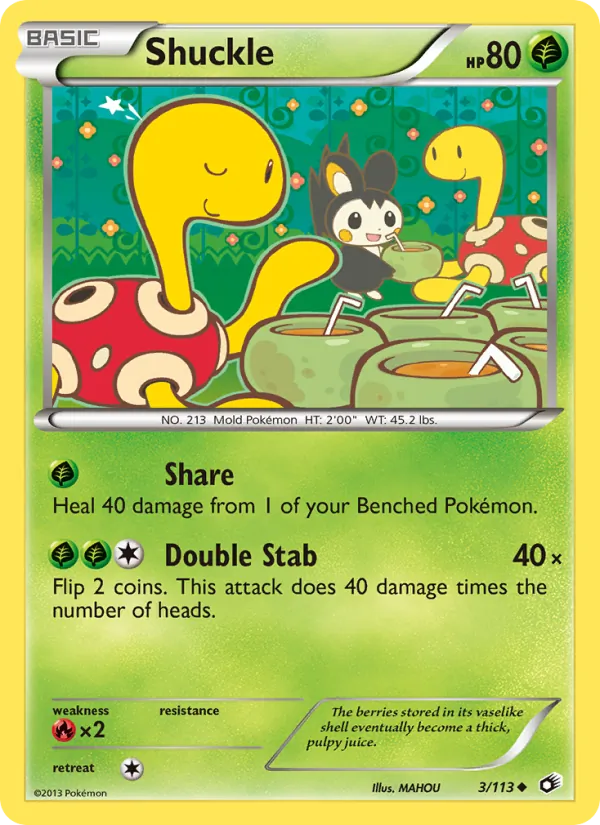 Shuckle 3/113 Legendary Treasures