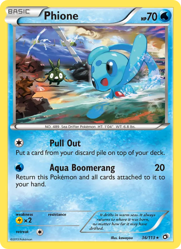 Phione 36/113 Legendary Treasures