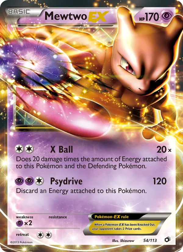 Mewtwo-EX 54/113 Legendary Treasures