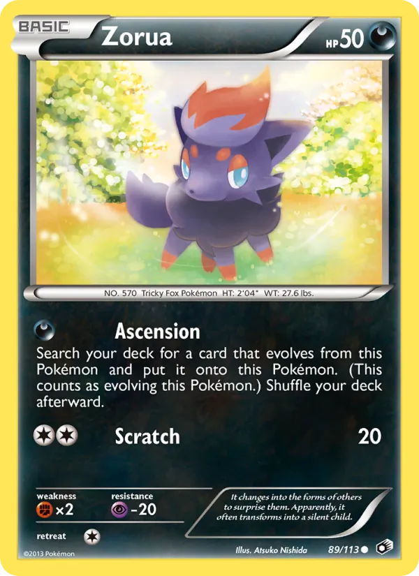 Zorua 89/113 Legendary Treasures