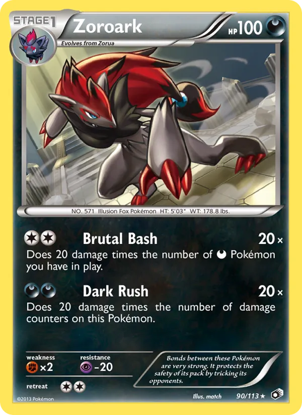 Zoroark 90/113 Legendary Treasures