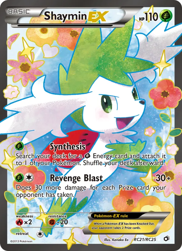 Shaymin-EX RC21 Legendary Treasures