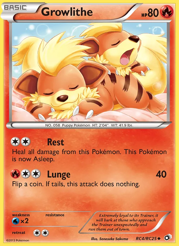 Growlithe RC4 Legendary Treasures