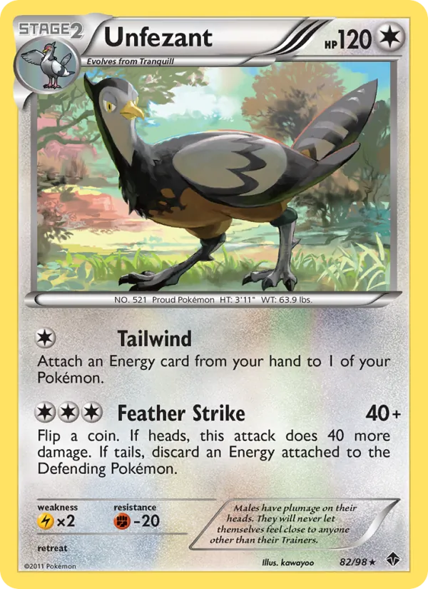 Unfezant 82/98 Emerging Powers