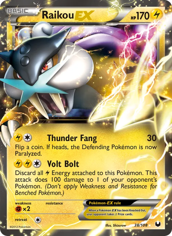 Raikou-EX 38/108 Dark Explorers