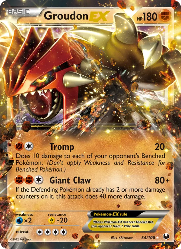 Groudon-EX 54/108 Dark Explorers