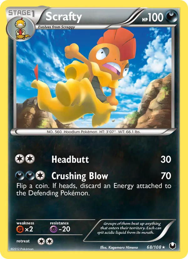 Scrafty 68/108 Dark Explorers