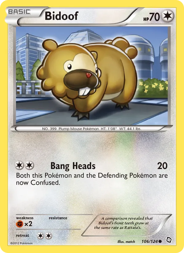 Bidoof 106/124 Dragons Exalted