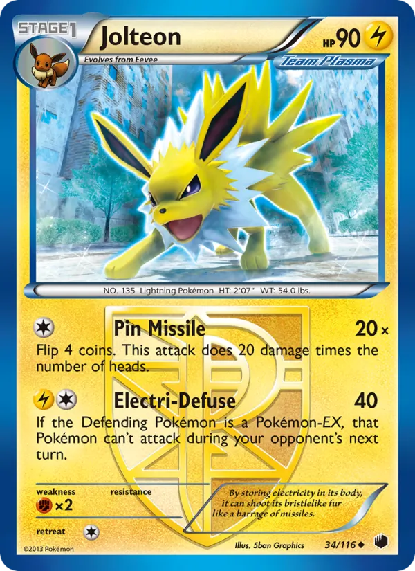 Jolteon 34/116 Plasma Freeze