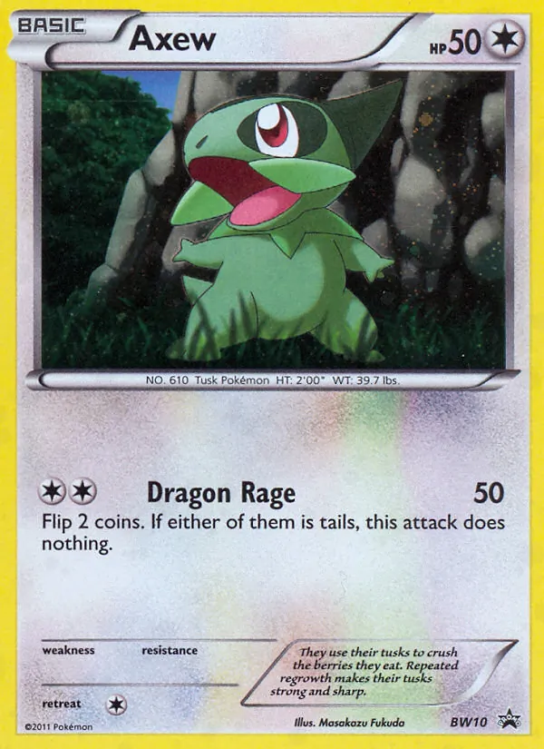 Axew BW10 BW Black Star Promos