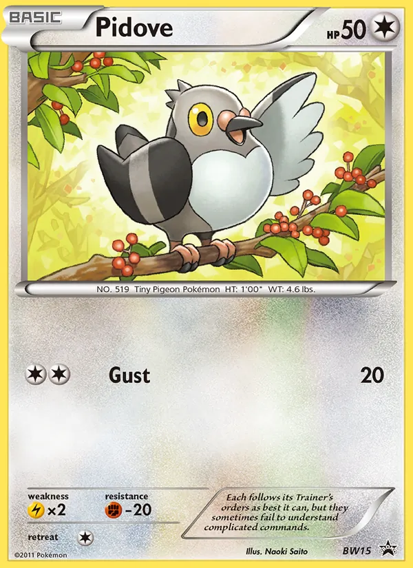 Pidove BW15 BW Black Star Promos