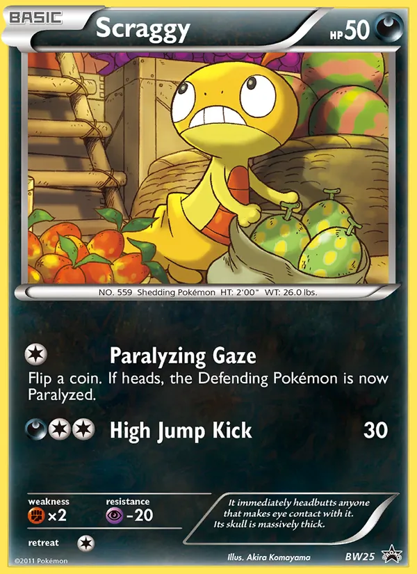 Scraggy BW25 BW Black Star Promos
