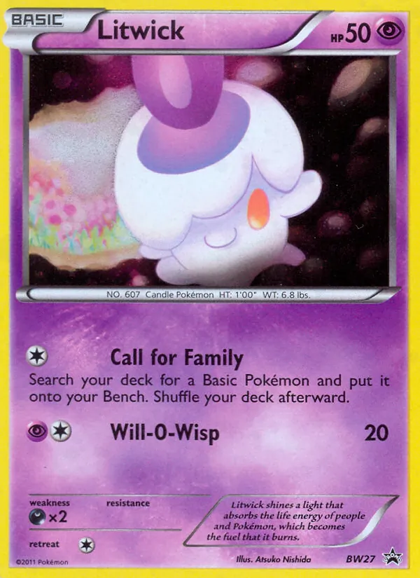 Litwick BW27 BW Black Star Promos