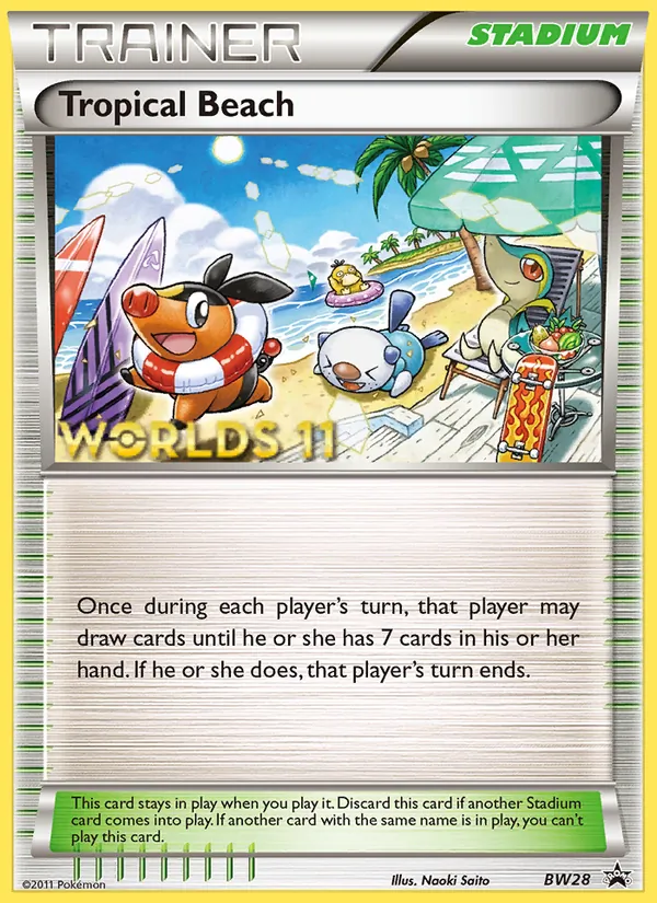 Tropical Beach BW28 BW Black Star Promos
