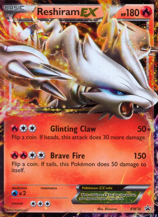 Reshiram-EX BW36 BW Black Star Promos