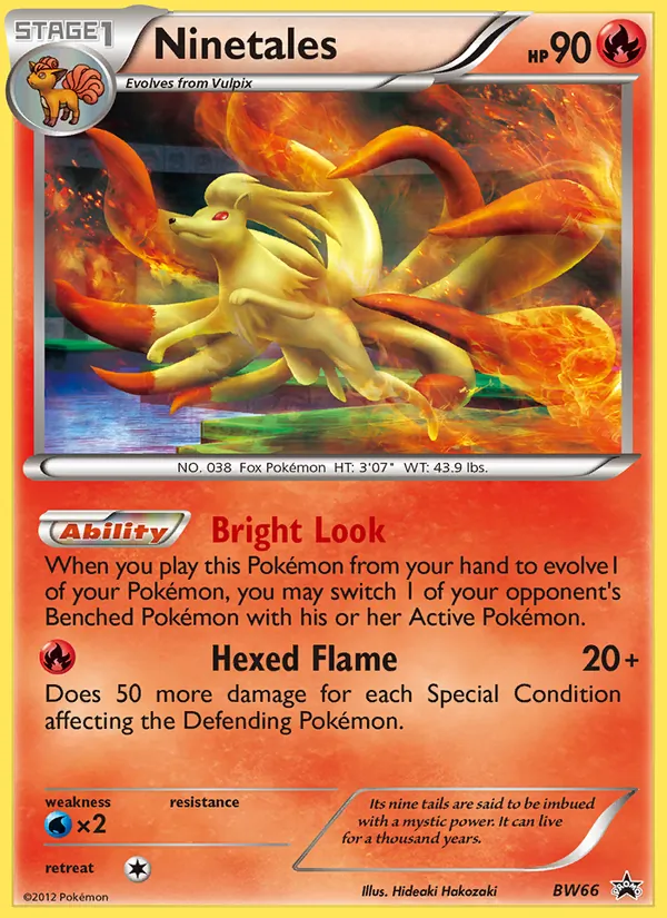 Ninetales BW66 BW Black Star Promos