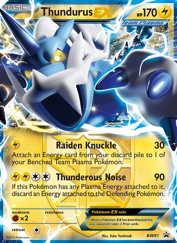 Thundurus-EX BW81 BW Black Star Promos