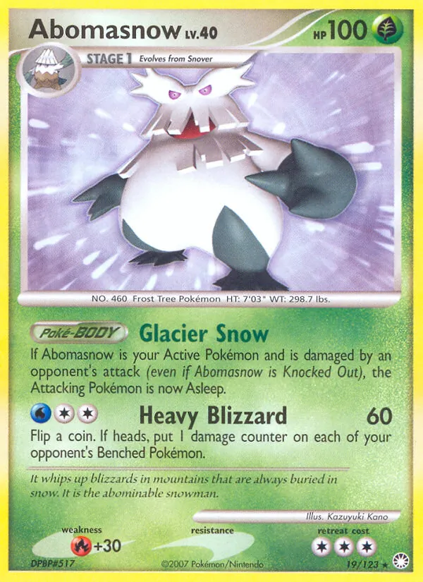 Abomasnow 19/123 Mysterious Treasures