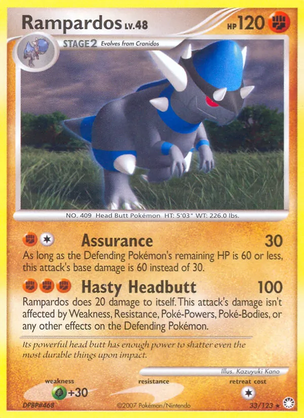 Rampardos 33/123 Mysterious Treasures