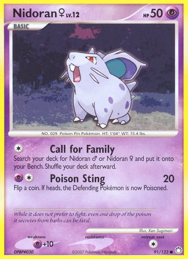 Nidoran♀ 91/123 Mysterious Treasures