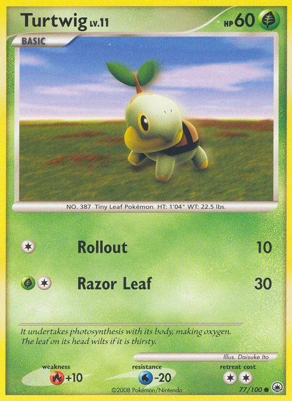 Turtwig 77/100 Majestic Dawn
