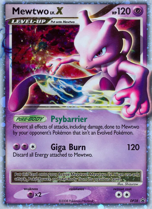 Mewtwo DP28 DP Black Star Promos