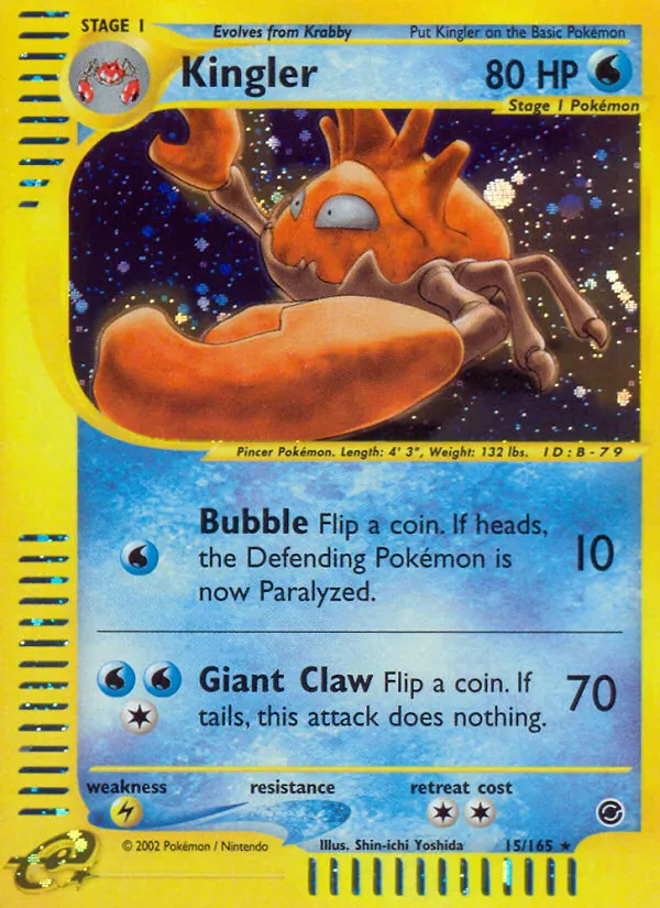 Kingler 15/165 Expedition Base Set