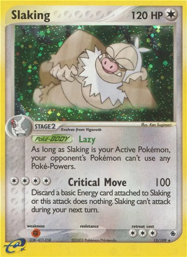 Slaking 12/109 Ruby & Sapphire