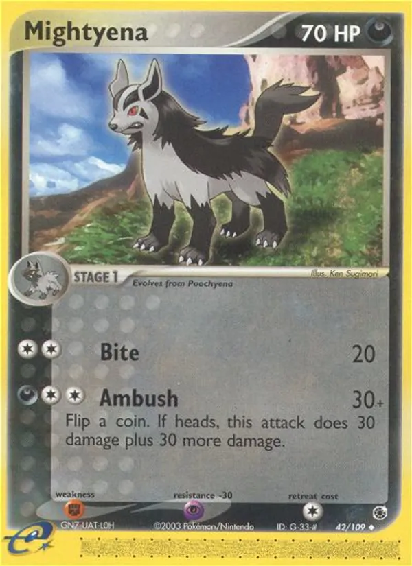 Mightyena 42/109 Ruby & Sapphire
