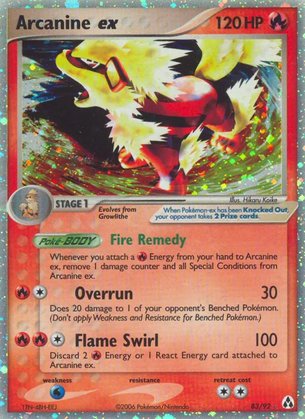 Arcanine ex 83/92 Legend Maker