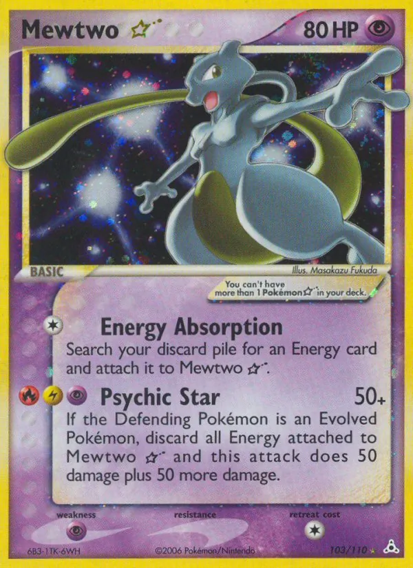 Mewtwo Star 103/110 Holon Phantoms