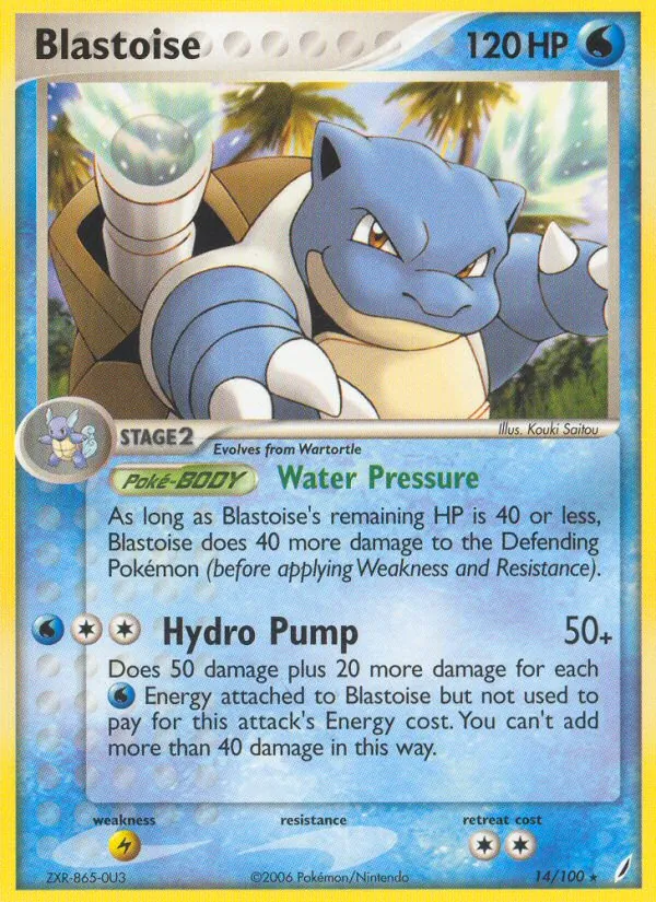 Blastoise 14/100 Crystal Guardians