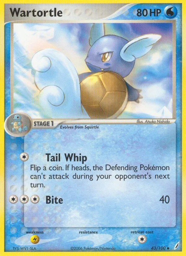Wartortle 43/100 Crystal Guardians