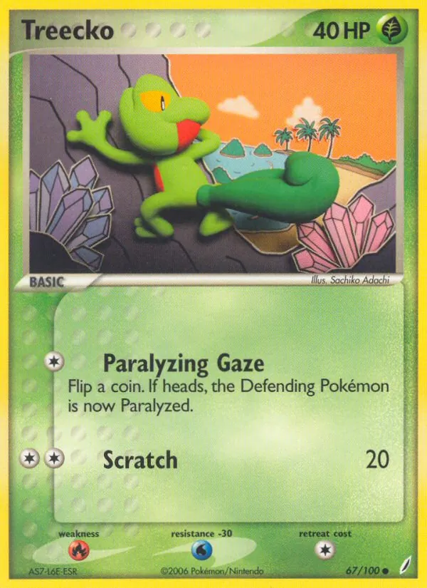 Treecko 67/100 Crystal Guardians