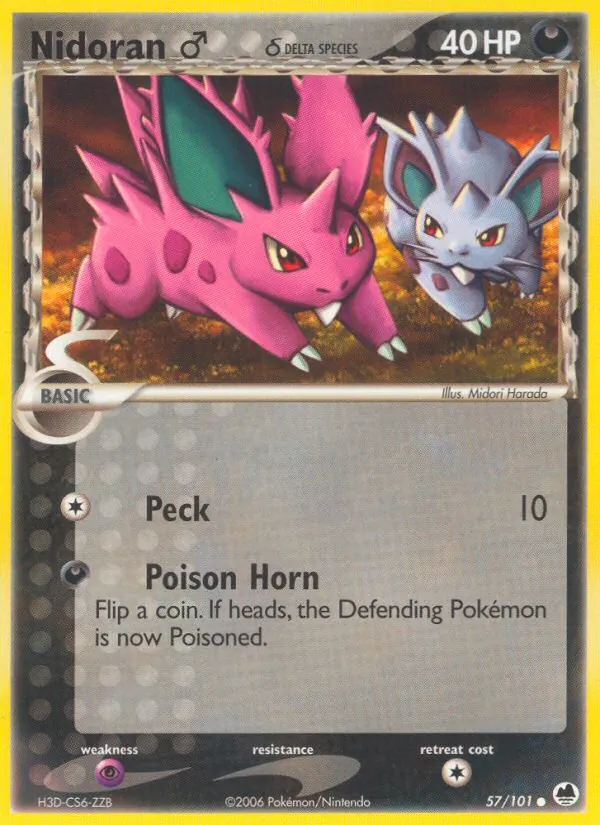 Nidoran♂ δ 57/101 Dragon Frontiers