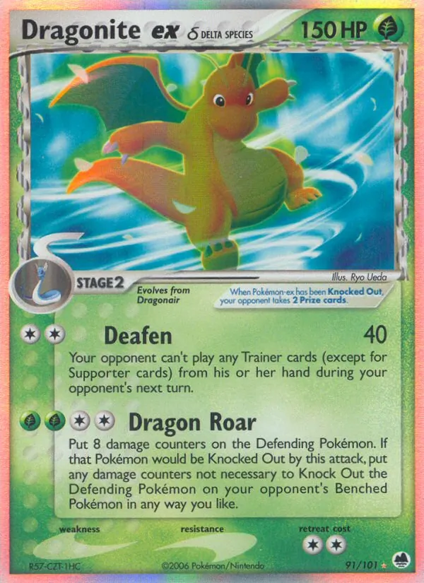 Dragonite ex δ 91/101 Dragon Frontiers