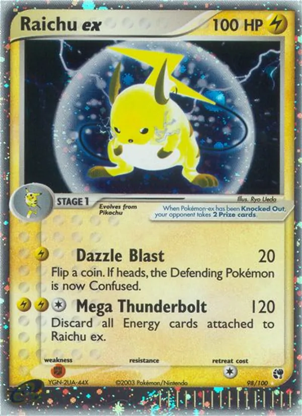 Raichu ex 98/100 Sandstorm