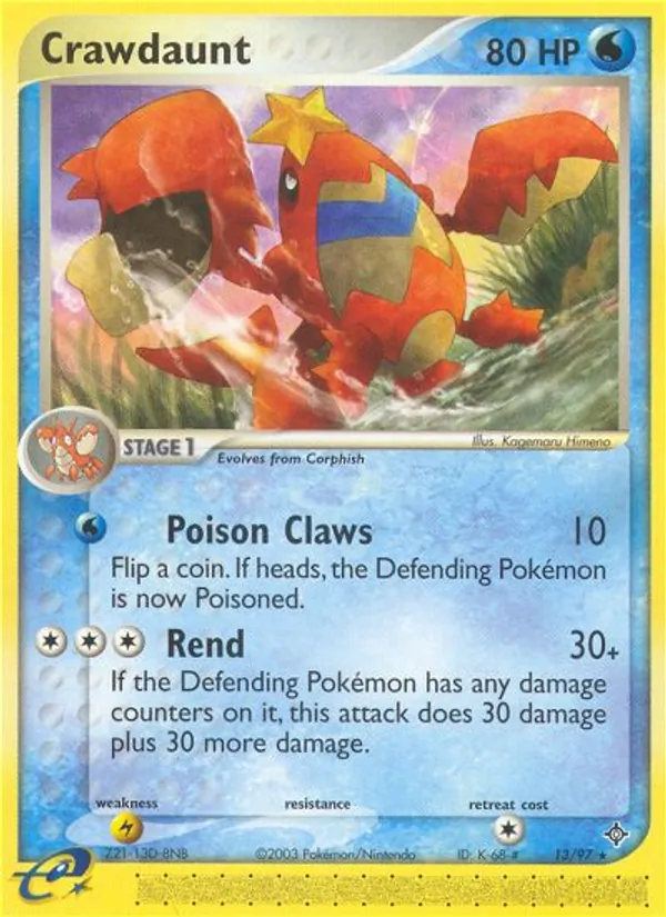 Crawdaunt 13/97 Dragon