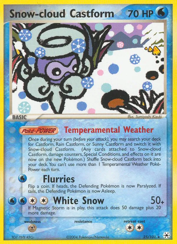 Snow-cloud Castform 25/101 Hidden Legends