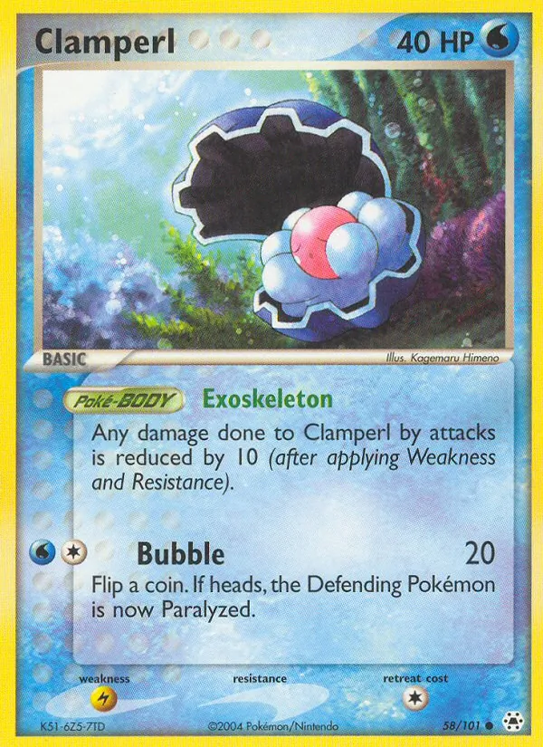 Clamperl 58/101 Hidden Legends