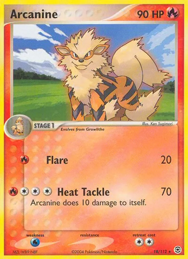 Arcanine 18/112 FireRed & LeafGreen