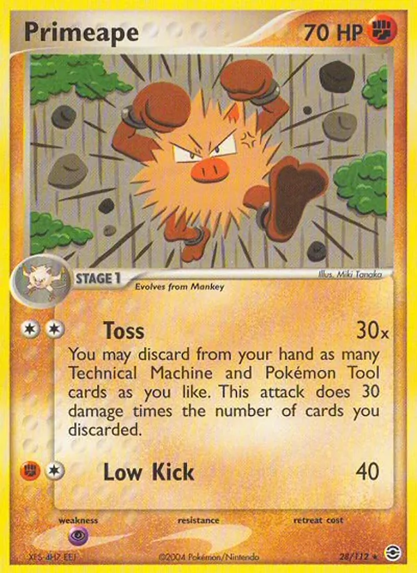 Primeape 28/112 FireRed & LeafGreen