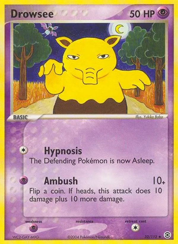 Drowzee 32/112 FireRed & LeafGreen