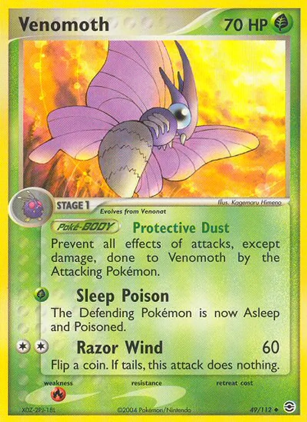 Venomoth 49/112 FireRed & LeafGreen