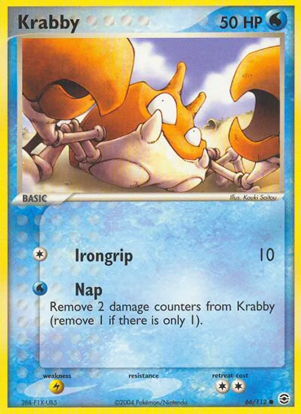 Krabby 66/112 FireRed & LeafGreen