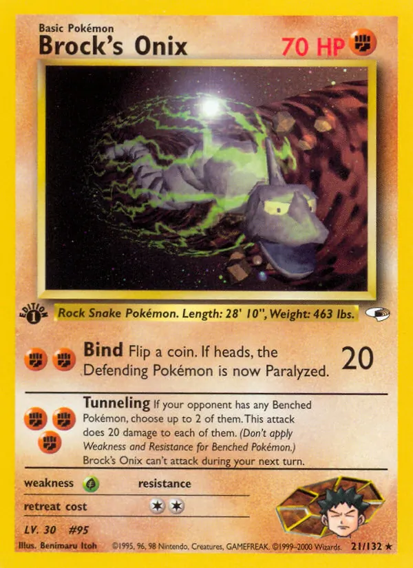 Brock's Onix 21/132 Gym Heroes