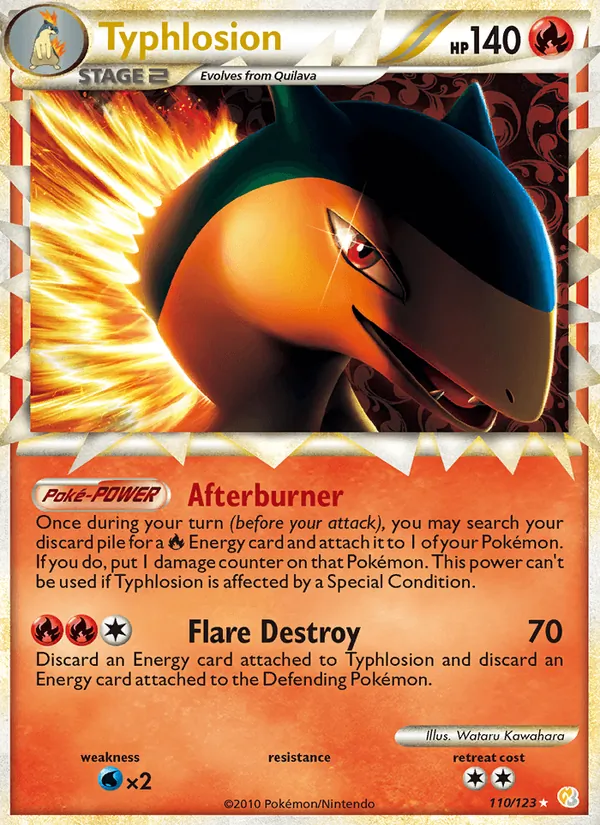 Typhlosion 110/123 HeartGold SoulSilver