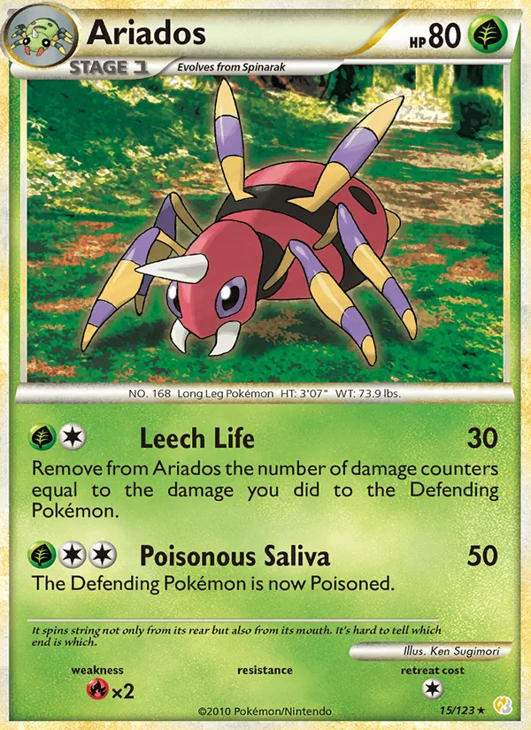 Ariados 15/123 HeartGold SoulSilver