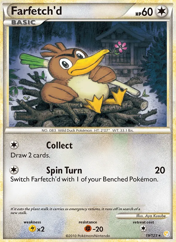 Farfetch'd 19/123 HeartGold SoulSilver