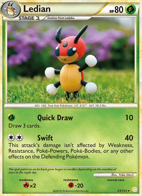 Ledian 25/123 HeartGold SoulSilver